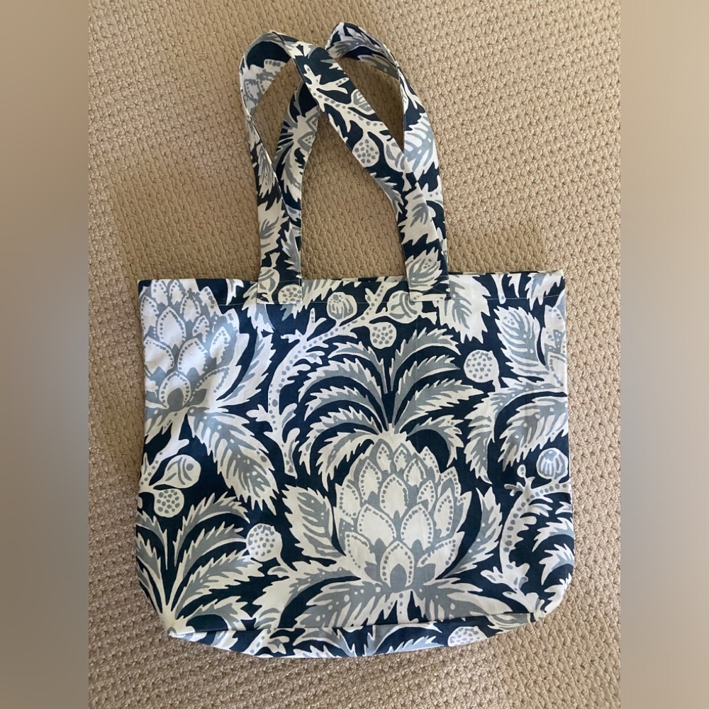Serena & Lily paisley shopper/tote